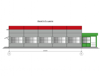 Магазин Пятерочка из сэндвич-панелей