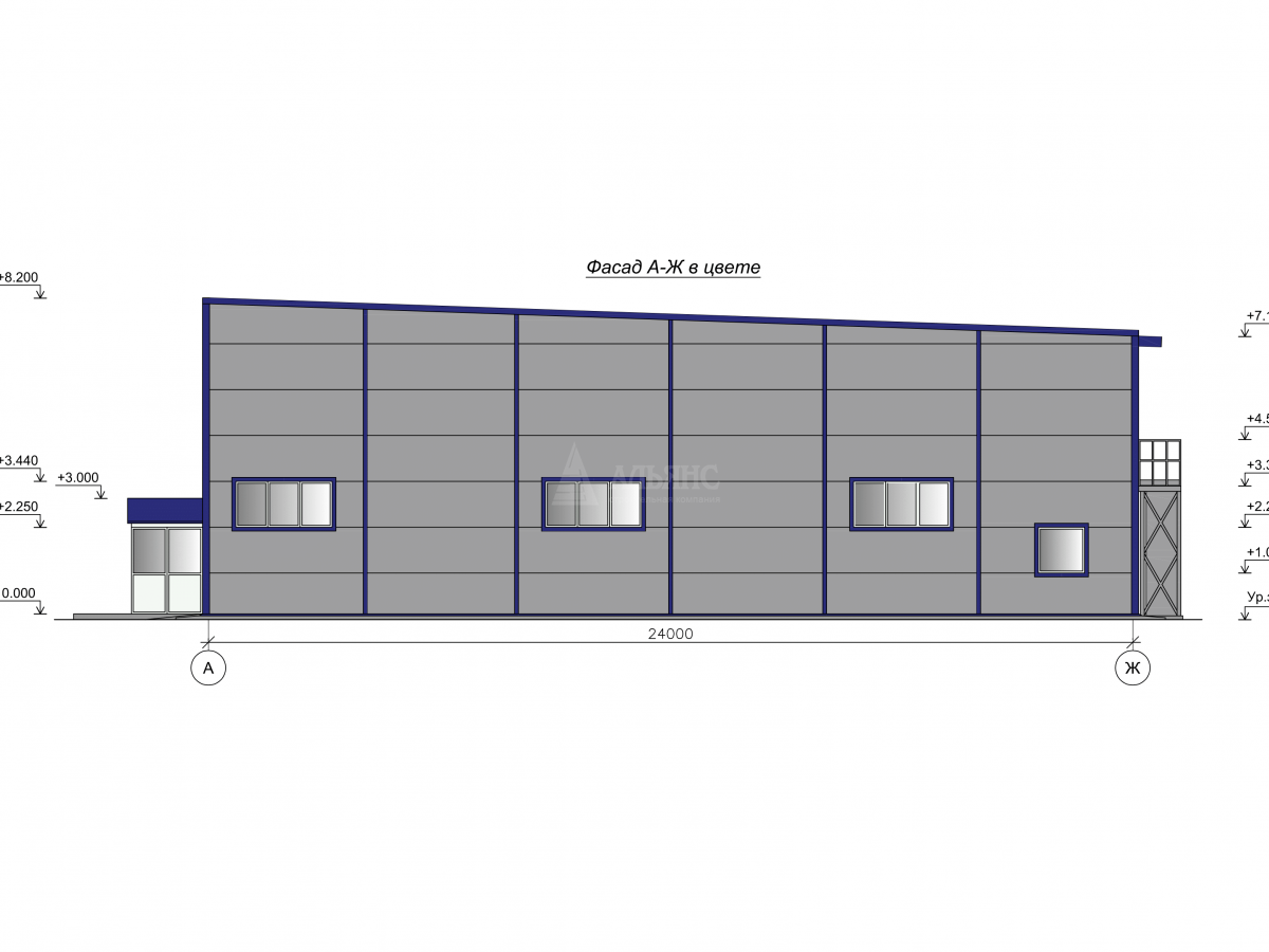 3D визуализация СТО из сэндвич-панелей - фото 4