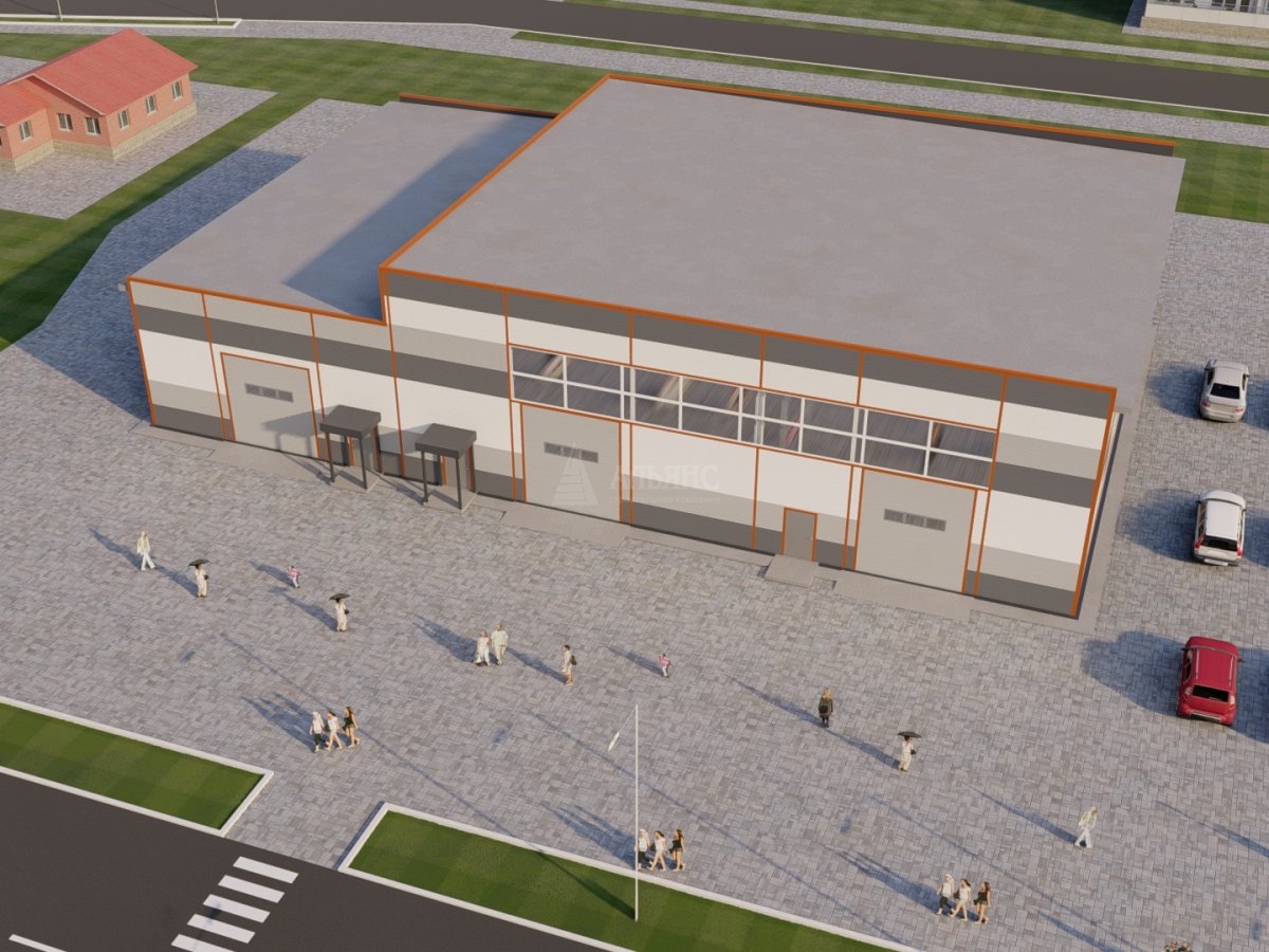 3D визуализация Проект СТО из сэндвич-панелей - фото 6