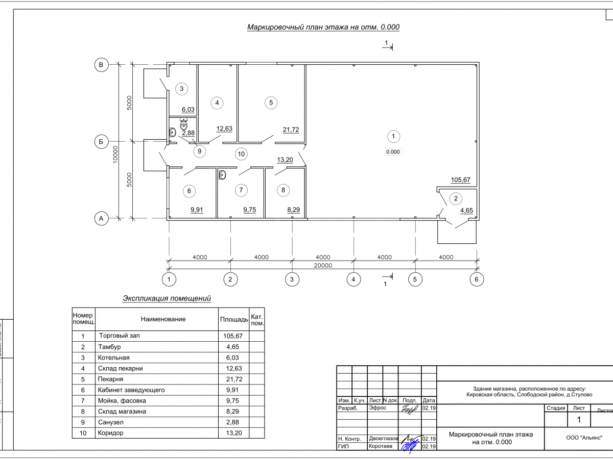 Планировка Магазин из сэндвич-панелей -  фото 1