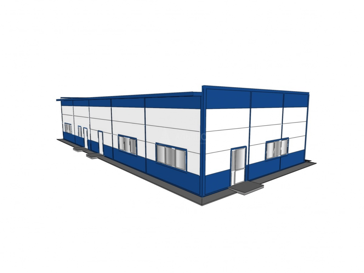3D визуализация Автомойка из сэндвич-панелей - фото 8